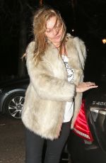 KATE MOSS Leaves X Factor Live Show in London 12/05/2015