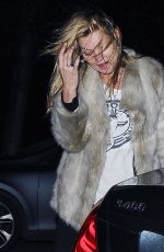 KATE MOSS Leaves X Factor Live Show in London 12/05/2015