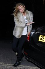 KATE MOSS Leaves X Factor Live Show in London 12/05/2015