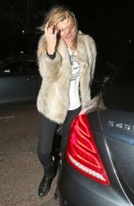 KATE MOSS Leaves X Factor Live Show in London 12/05/2015