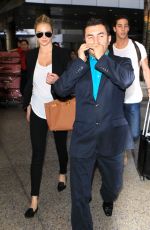 KATE UPTON Arrives at Los Angeles International Airport 12/11/2015