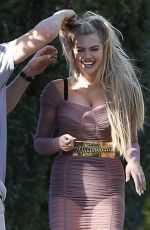 KATE UPTON on the Set of a aa Photoshoo 12/12/2015