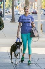KATE UPTON Walks Her Der Harley Out in Beverly Hills 12/20/2015