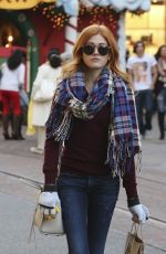 KATHERINE MCNAMAR at The Grove in West Hollywood 12/17/2015