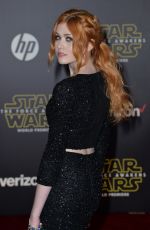 KATHERINE MCNAMARA at Star Wars: Episode VII - The Force Awakens Premiere in Hollywood 12/14/2015