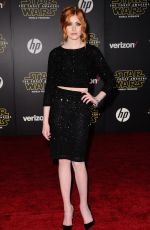 KATHERINE MCNAMARA at Star Wars: Episode VII - The Force Awakens Premiere in Hollywood 12/14/2015
