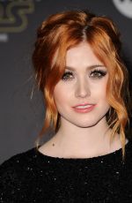 KATHERINE MCNAMARA at Star Wars: Episode VII - The Force Awakens Premiere in Hollywood 12/14/2015