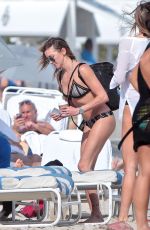 KATIE CASSIDY in Bikini at a Beach in Miami 12/23/2015