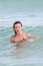 KATIE CASSIDY in Bikini at a Beach in Miami 12/23/2015
