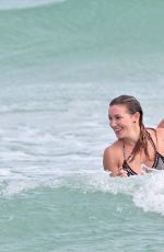 KATIE CASSIDY in Bikini at a Beach in Miami 12/23/2015
