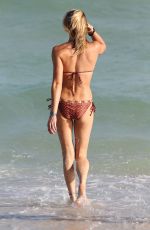 KATIE CASSIDY in Bikini at a Beach in Miami 12/28/2015