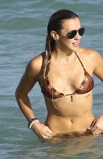KATIE CASSIDY in Bikini at a Beach in Miami 12/28/2015