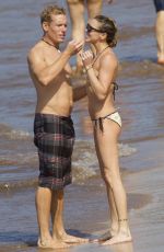 KATIE CASSIDY in Bikini on the Beach in Miami 11/29/2015