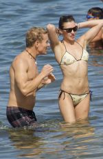 KATIE CASSIDY in Bikini on the Beach in Miami 11/29/2015