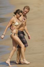 KATIE CASSIDY in Bikini on the Beach in Miami 11/29/2015
