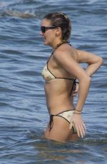 KATIE CASSIDY in Bikini on the Beach in Miami 11/29/2015