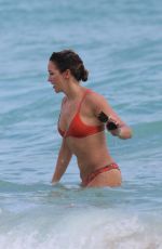 KATIE CASSIDY in Bikini on the Beach in Miami 12/22/2015