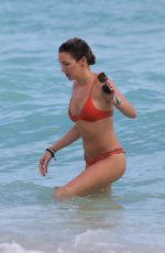 KATIE CASSIDY in Bikini on the Beach in Miami 12/22/2015
