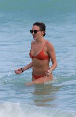 KATIE CASSIDY in Bikini on the Beach in Miami 12/22/2015