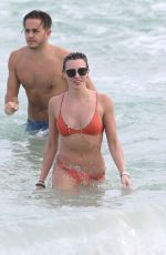 KATIE CASSIDY in Bikini on the Beach in Miami 12/22/2015