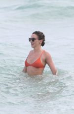 KATIE CASSIDY in Bikini on the Beach in Miami 12/22/2015