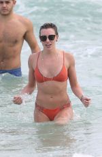 KATIE CASSIDY in Bikini on the Beach in Miami 12/22/2015