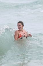 KATIE CASSIDY in Bikini on the Beach in Miami 12/22/2015