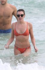 KATIE CASSIDY in Bikini on the Beach in Miami 12/22/2015