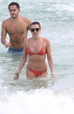 KATIE CASSIDY in Bikini on the Beach in Miami 12/22/2015