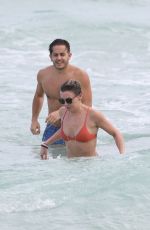 KATIE CASSIDY in Bikini on the Beach in Miami 12/22/2015