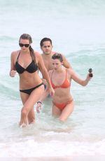 KATIE CASSIDY in Bikini on the Beach in Miami 12/22/2015