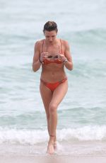 KATIE CASSIDY in Bikini on the Beach in Miami 12/22/2015