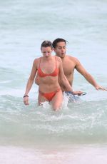 KATIE CASSIDY in Bikini on the Beach in Miami 12/22/2015