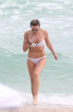 KATIE CASSIDY in Bikini on the Beach in Miami 12/27/2015