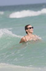 KATIE CASSIDY in Bikini on the Beach in Miami 12/30/2015
