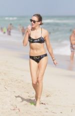 KATIE CASSIDY in Bikini on the Beach in Miami 12/30/2015