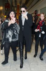 KEHDALL JENNER Arrives at Heathrow Airport in London 12/06/2015