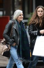KEIRA KNIGHTLEY Leaves Dimes Restaurant in New York 12/22/2015