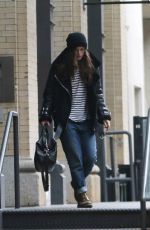 KEIRA KNIGHTLEY Leaves Her Apartment in New York 12/30/2015