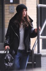 KEIRA KNIGHTLEY Leaves Her Apartment in New York 12/30/2015