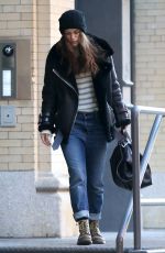 KEIRA NIGHTLEY Leaves Her Home in New York 12/19/2015
