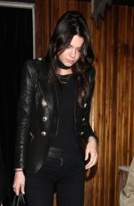 KENDALL JENNER Leaves The Nice Guy in West Hollywood 12/15/2015