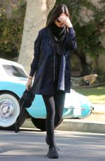 KENDALL JENNER Out in Beverly Hills 12/16/2015