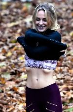 KIMBERLEY GARNER Working Out in Hyde Park in London 12/03/2015