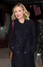 KIRSTEN DUNST Leaves Her Hotel in New York 12/11/2015