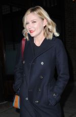 KIRSTEN DUNST Leaves Her Hotel in New York 12/11/2015