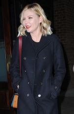 KIRSTEN DUNST Leaves Her Hotel in New York 12/11/2015