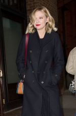 KIRSTEN DUNST Leaves Her Hotel in New York 12/11/2015