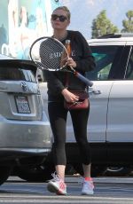 KIRSTEN DUNST Playing Tennis in Los Angeles 12/21/2015