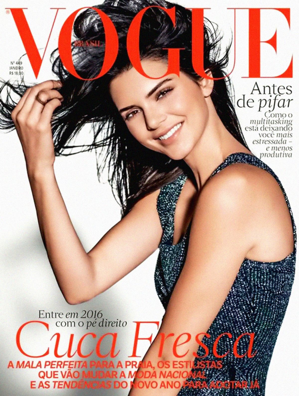 KENDALL JENNER in Vouge Magazine, Brazil January 2016 Issue - HawtCelebs